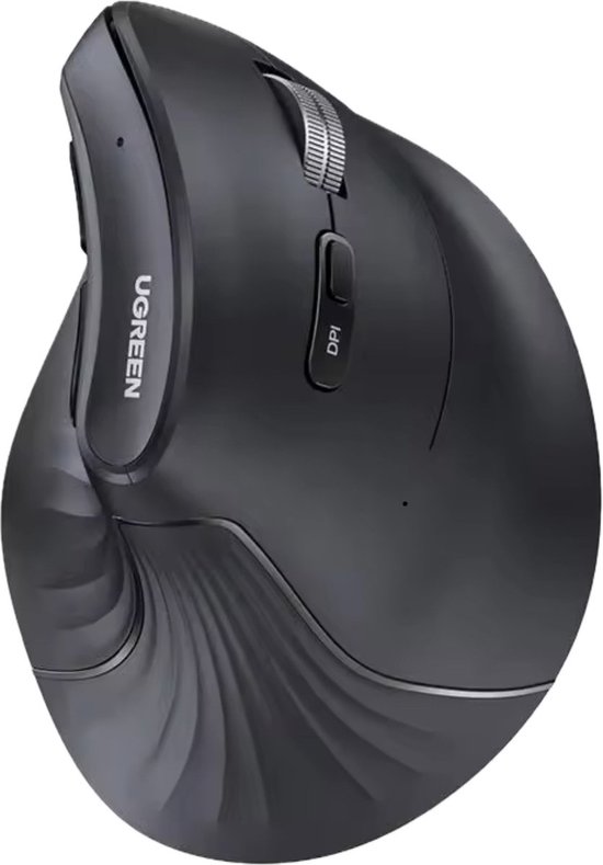 Draadloos (2,4ghz + Bluetooth) - Verticale Muis - Ergonomisch - Anti-RSI / Muisarm - Gaming muis - 1000 tot 4000 DPI - 6 Knoppen - Plug & Play - Rechtshandig
