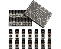 SensaHome Luxe Geuroliën Set van 14 - Premium Geuren voor Luchtbevochtiger, Aromadiffuser, Oliebrander - Variatie Box & Cadeau Set