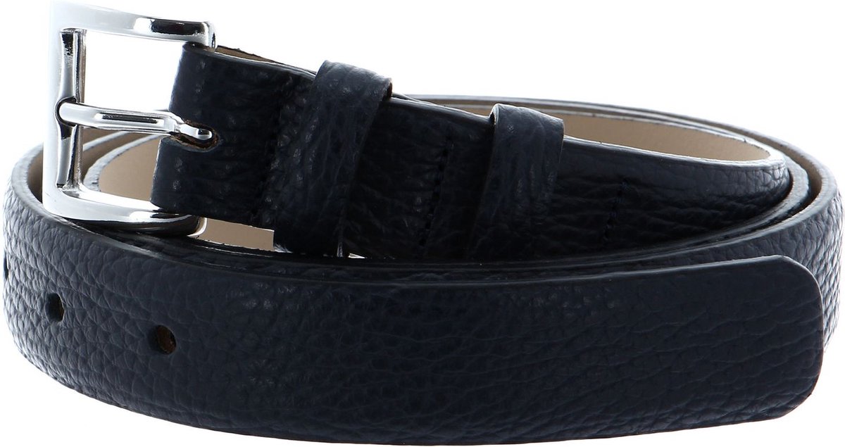 abro Leren Riem Leather Adria Basic Belt W100 Navy Blauw
