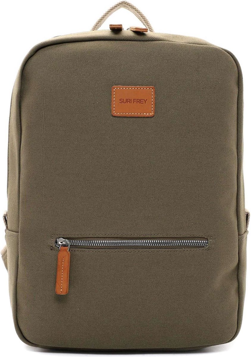 SURI FREY Laptop rugzak Rugzak met laptopvak Milly Backpack Khaki Kaki