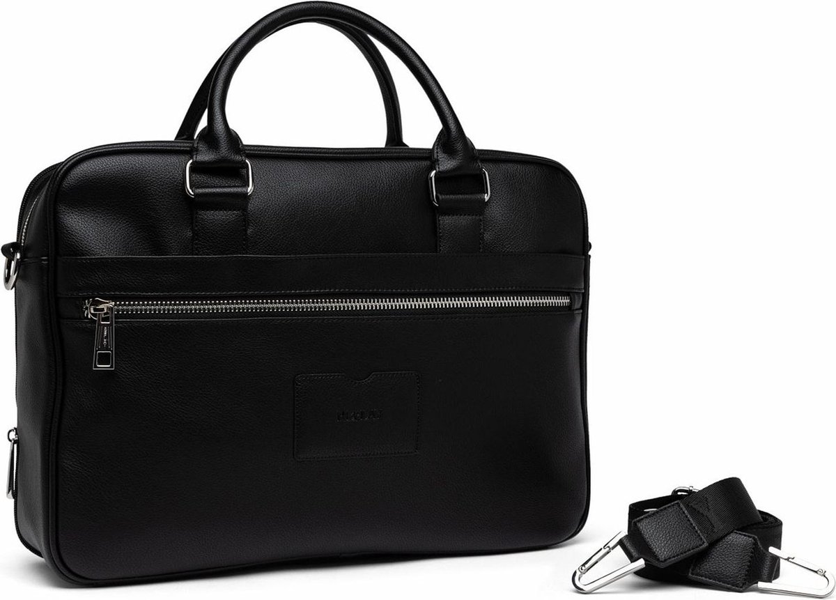 REPLAY Laptoptas Business tas met laptopvak Business Bag Black Zwart