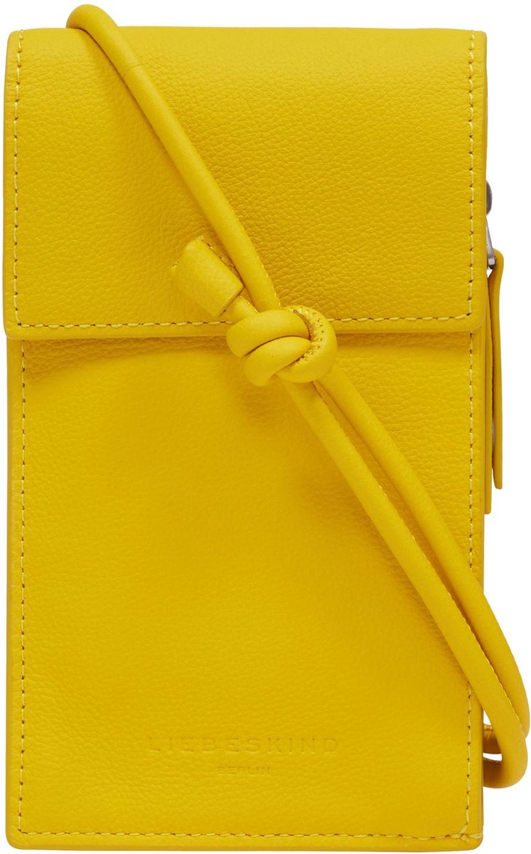 LIEBESKIND BERLIN Telefoontasje Schoudertas Seasonal Noos Harris Mobile Pouch Lemon Mosterdgeel