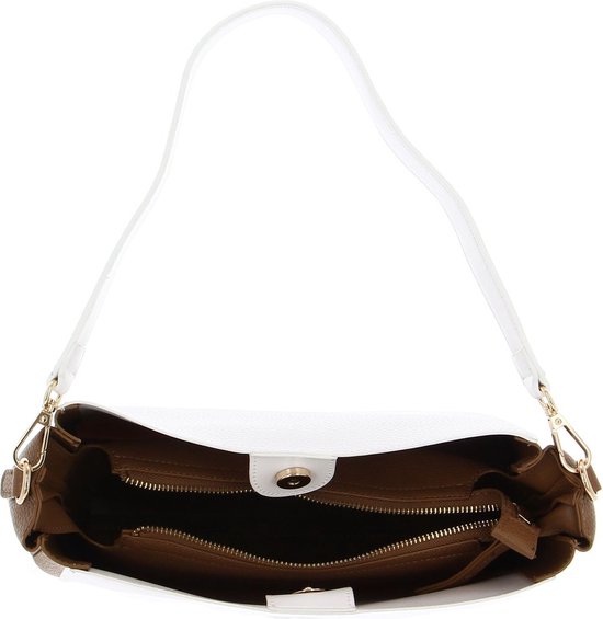 Valentino Rovere VALENTINO Schoudertas Schoudertas Rovere Hobo Bag Bianco / Cuoio Beige ...