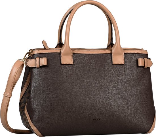 Gabor Sac à épaule Sac shopper Baria Zip Shopper Mixed Brown Marron foncé