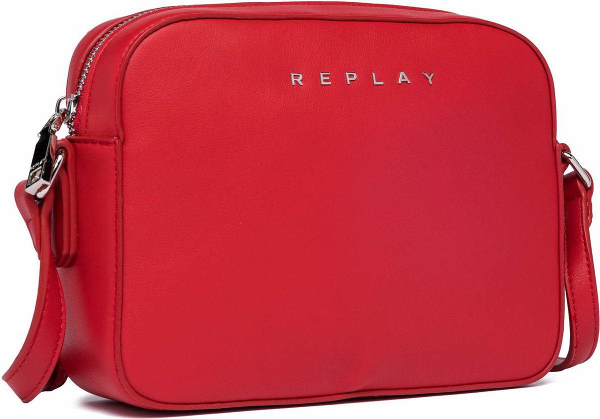 REPLAY Schoudertas Crossbody Bag Blood Red Donkerrood