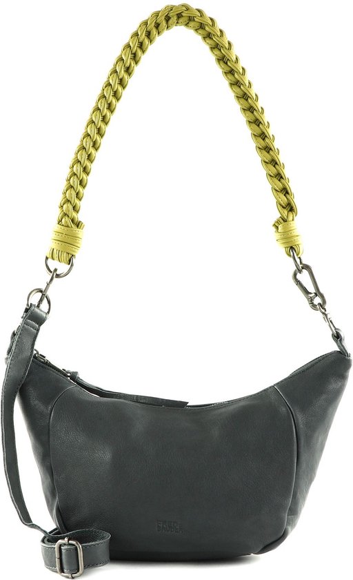 FREDsBRUDER Leren Schoudertas Nida Shoulderbag Antracite Antraciet