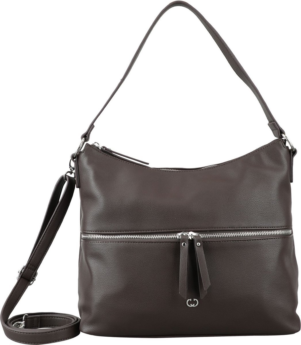 GERRY WEBER Schoudertas Daily Use Hobo Darkbrown Donkerbruin