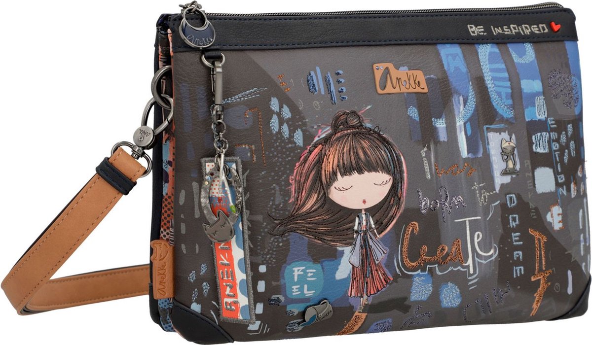 Anekke Contemporary Nagare Portafoglio Triple Compartment M - Multicolore In Pelle Sintetica