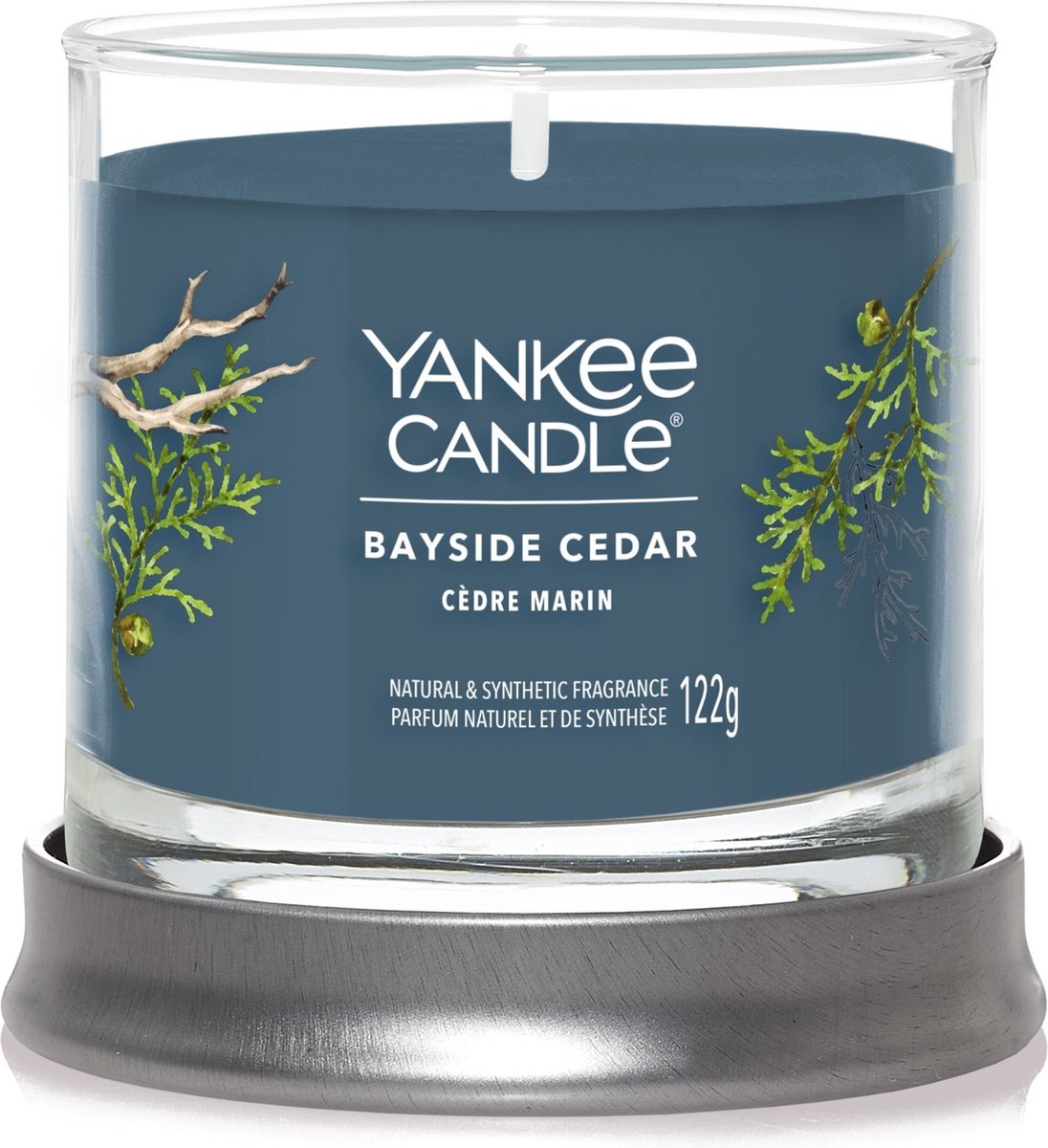 Yankee Candle Bayside Cedar Signature Small Tumbler – 122 gr Blauw