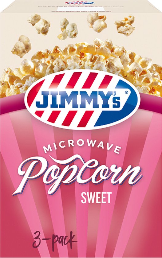 JIMMY's Magnetron Popcorn - Zoet - 12 x 3 x 90 Gram