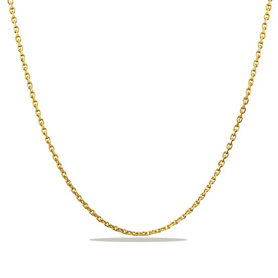 Bijoutier Zwartevalk Chaîne à maillons d'ancre en or 14 carats - ancre-1,3/40cm