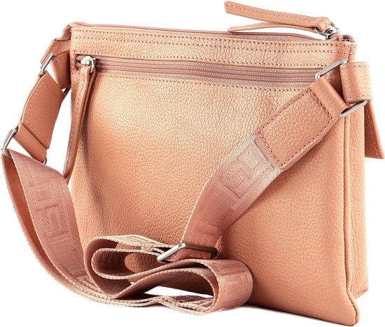 JOST Cuir Sac à épaule bandoulière Vika Crossover Bag Apricot Vieux rose