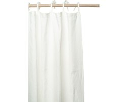 Gordijn | Emma - 100% Stonewashed Linnen - 160x280 cm - 8 Lintlussen - Off White