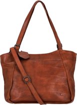 Bear Design Grote Shopper Dames - Schoudertas - Leer - Yvonne - Cognac