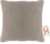 Qomfor Draadloos Warmtekussen - Knit - 43x43 - Oplaadbaar - Elektrisch kussen - Zandgloed