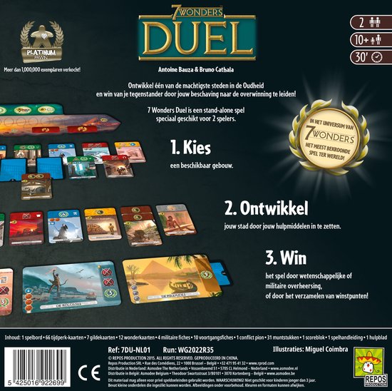 7 Wonders Duel - Bordspel