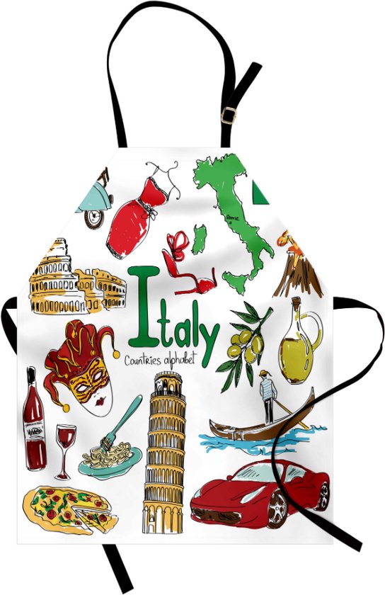 New Bed Italy- Tablier imperméable Thema Art pour usage quotidien et professionnel, 78x66 cm