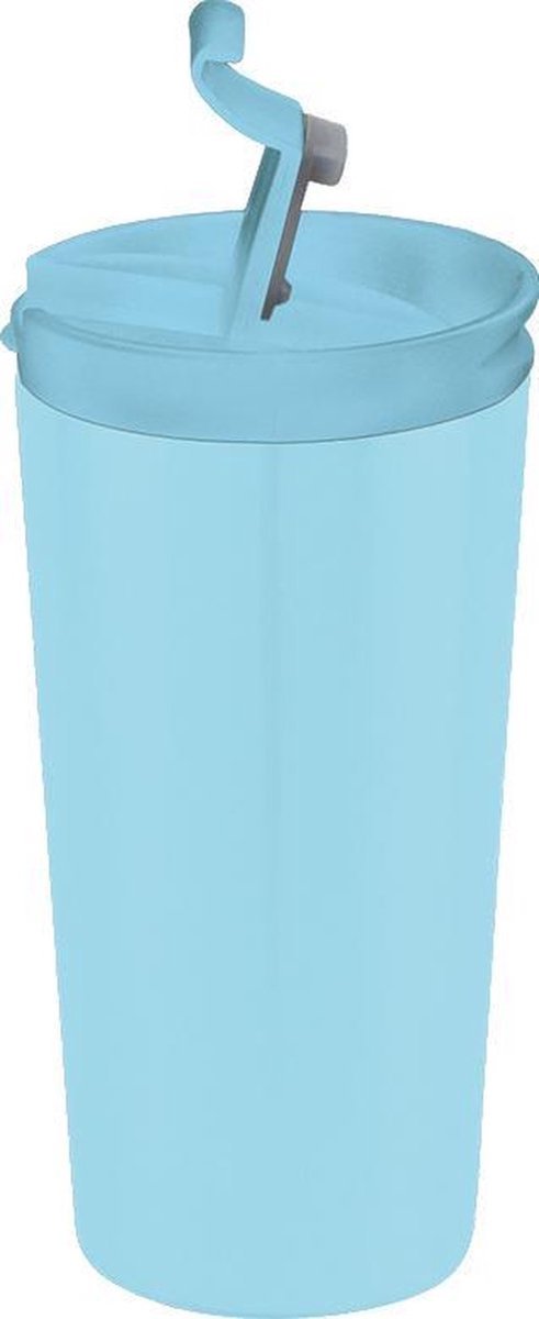 Reismok - lichtblauw - idrink - Thermosbeker - Dubbelwandig