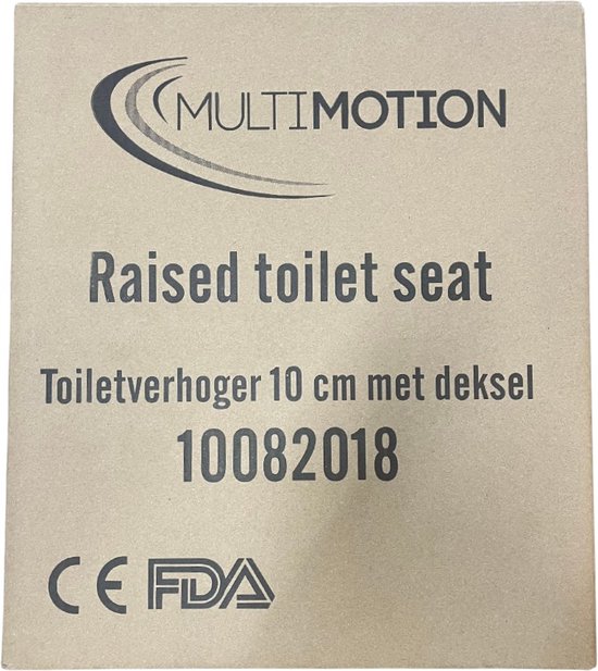Kartonnen verpakking van de MultiMotion toiletverhoger 10 cm met deksel.