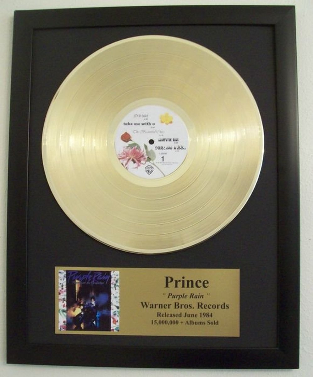 Gouden plaat Lp Prince Purple Rain