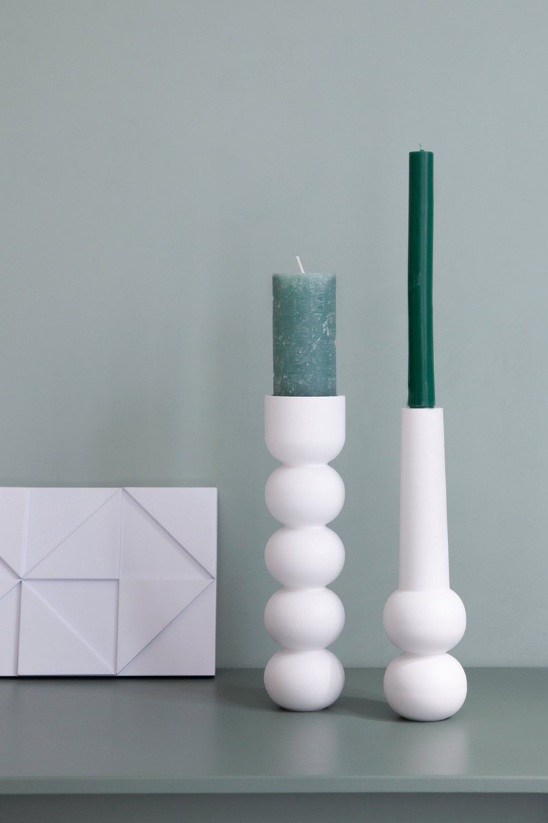 Candleholder 3-in-1 high - White