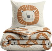 Zelesta® Kiddybed Lucky Lion 140x200 - Kinderdekbedovertrek - 30 dagen proefslapen - Wasbaar hoesloos kinderdekbed - Bedrukt kinderdekbed - All Year Winterdekbed & Zomerdekbed