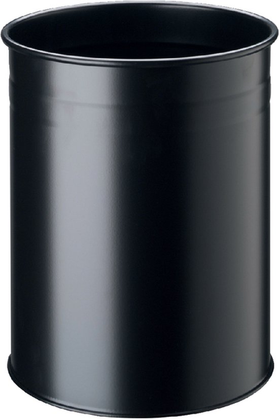 Papierbak Durable 3304 01 15liter Rond Zwart