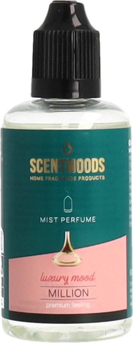 Goedkoopste Scentmoods - Million Geurolie Voor Aromadiffuser - Geurolie Voor Oliebrander - Navulling Geurbrander - Etherische Olie - Geurverspreiders - Verdamper