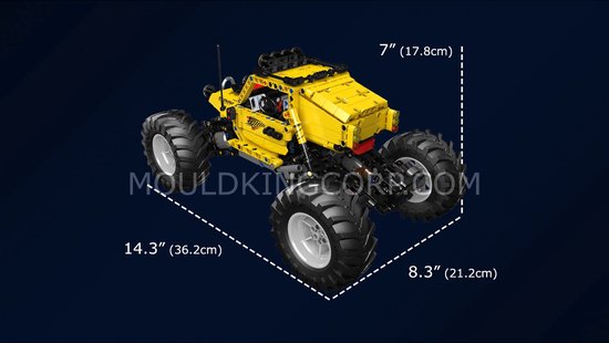 Mould King 18021 Véhicule d'escalade tout-terrain Construction de ATV- Monster - Jouets - Modèle - 1120 pcs