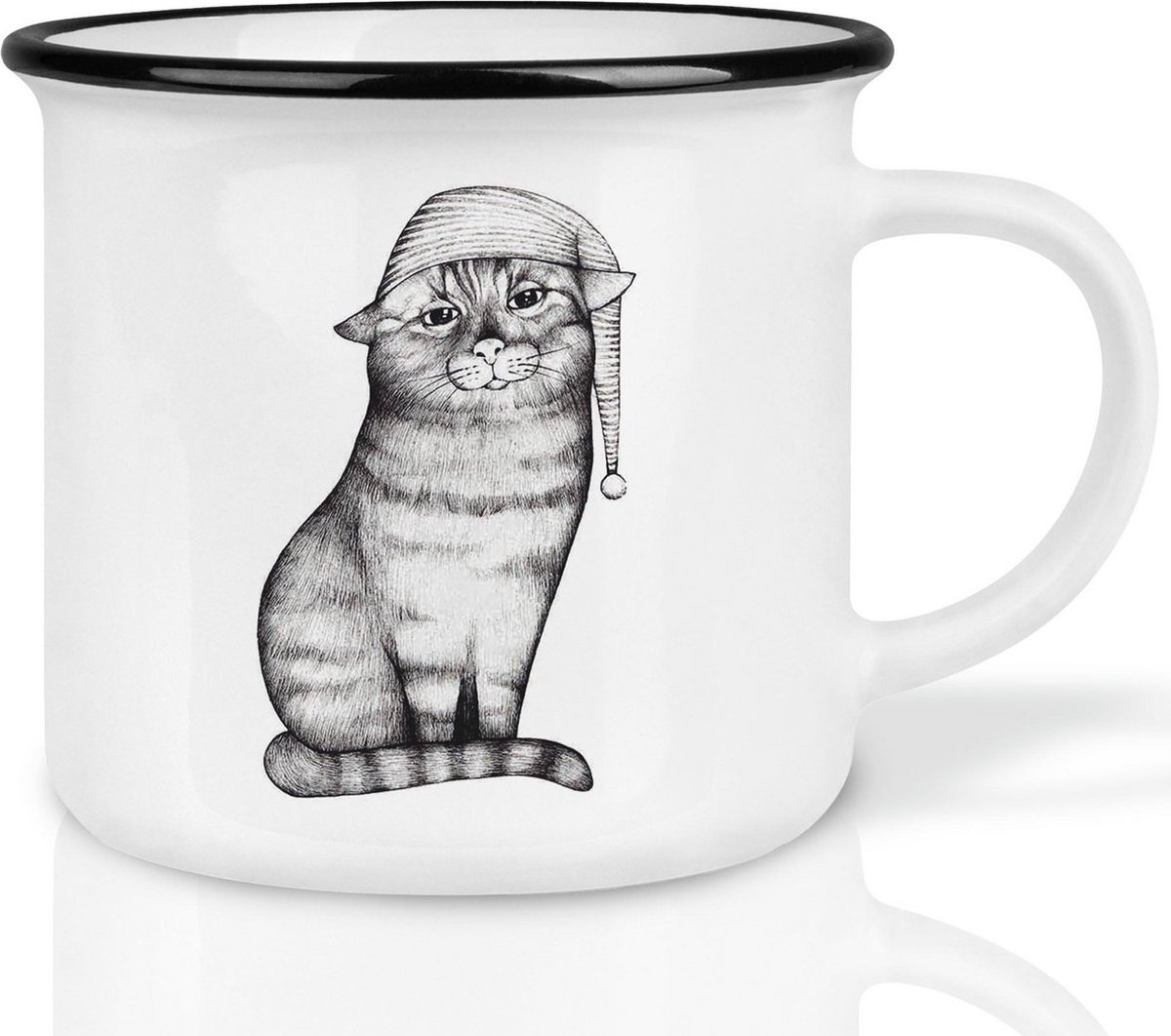 Mok keramiek - goodnight cat - Ligarti