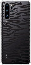 Casetastic Huawei P30 Pro Hoesje - Softcover Hoesje met Design - Zebra Print