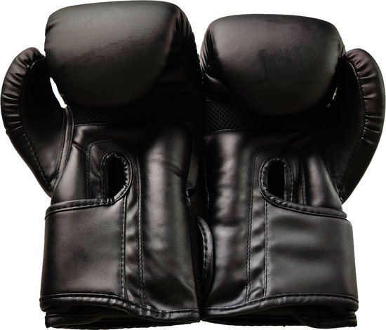 AJ-Sports Bokshandschoenen 12 oz - Boxing gloves - Boks - Boxing - Kickbokshandschoenen - Bokshandschoenen dames en heren - Kickboksen - 4 seizoenen - Zwart