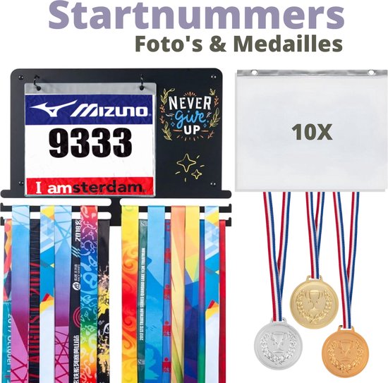 CREATCABIN I Deid It Medaille Houder Medailles Display Stand Muur Mount Hanger Decor Rvs Opknoping Voor Running Marathon Voetbal Gymnastiek Basketbal Meer Dan 60 Medailles Thuis Badge Opslag