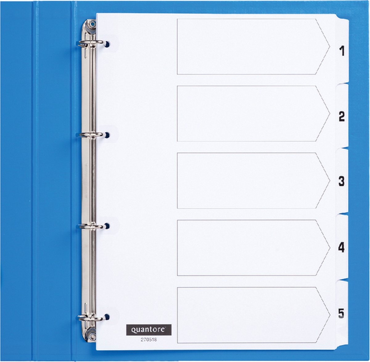 Tabblad quantore 4rings karton 1-5 wt | 25 stuks