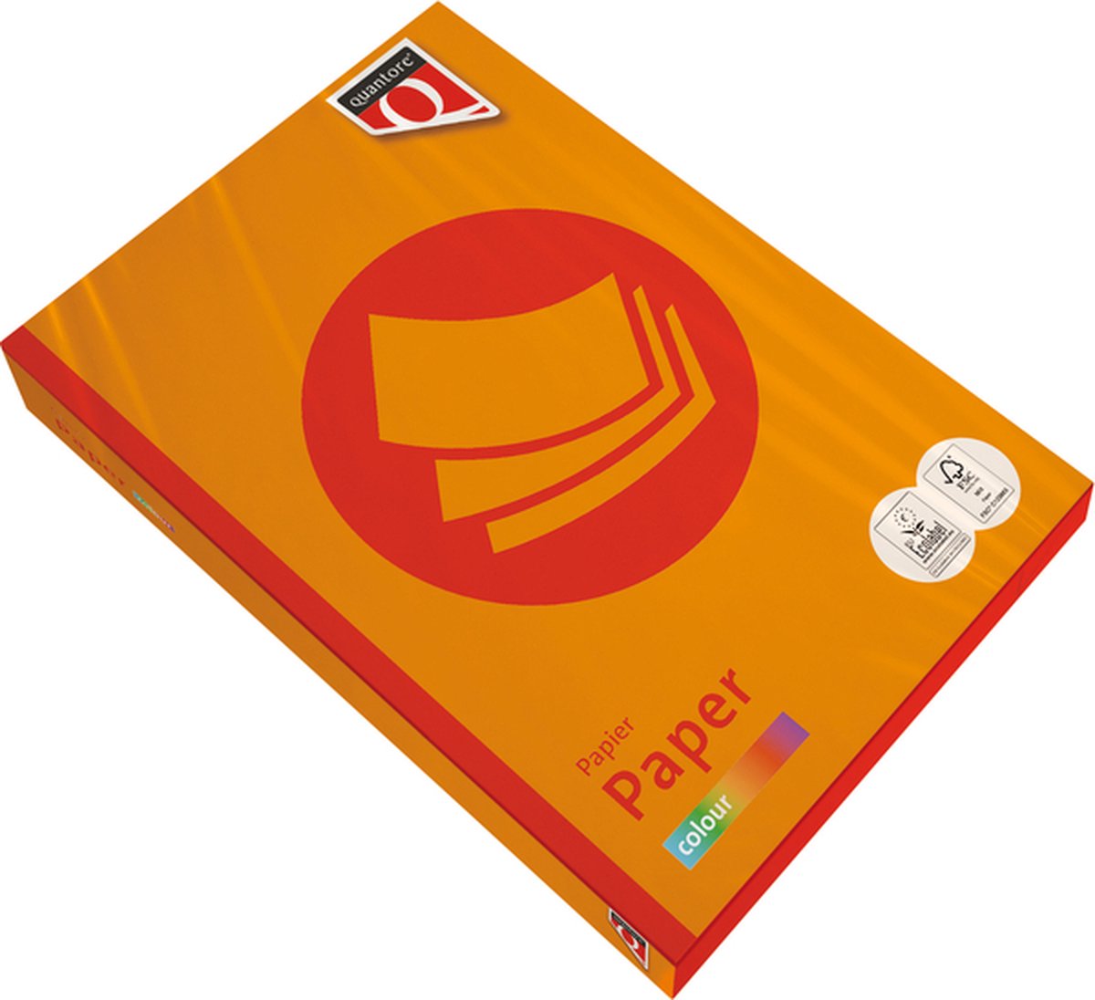 Kopieerpapier quantore colour a4 160gr oranje