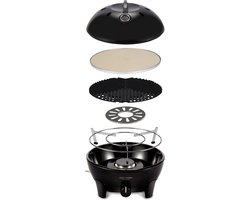 CADAC Dometic – Glamp Chef 40 – Luxe Gas BBQ – Pizzasteen – Percolatorhouder – Pandrager