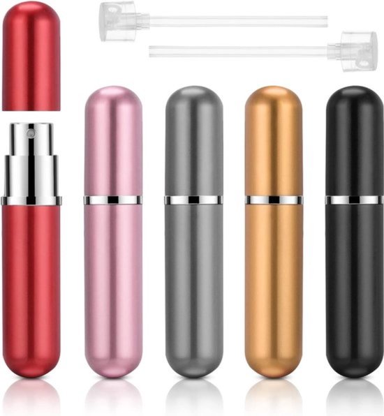 Foto: Botc reisflesjes met etui 90ml siliconen reisflacons 12 delig reisaccessoires cosmetica potjes reis flesjes