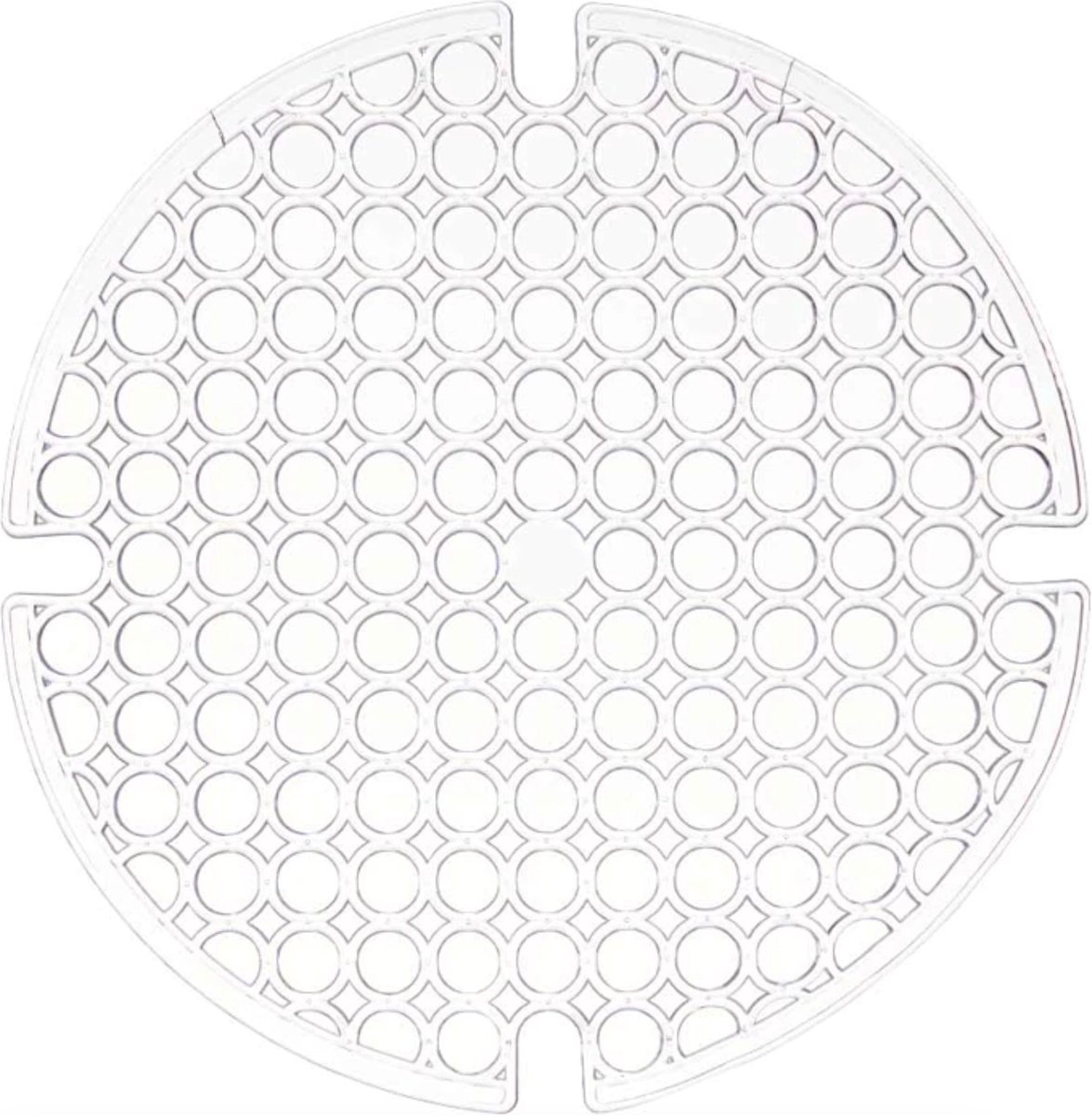 Goedkoopste Gootsteenmat Rond 29 cm – Transparant – Perfect voor Keukengerei en Spoelunits - 3 Stuks