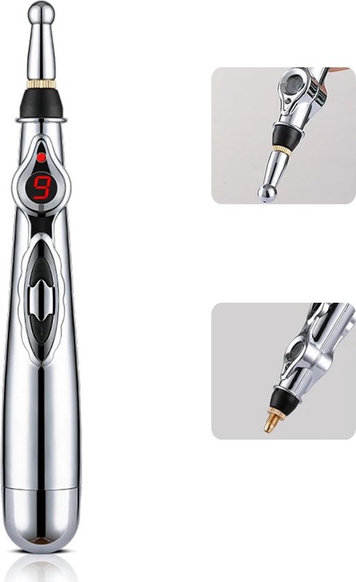Massage pen - Acupunctuur zonder naalden - Verbeteren van huidconditie - Vibratie - Massage - Spiermassage - Meridiaan energie - Ontspanning - Massage - Gelaat en lichaam - Instelbare intensiteit niveaus - Elektrisch -