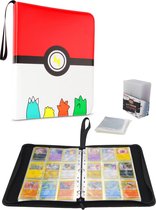 Verzamelmap 900 kaarten incl. Cardsleeves en Toploaders – Map voor 900 kaarten - Toploaders - Card sleeves - 9 pocket - A4 Formaat