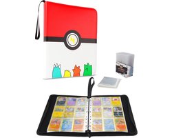 foto van Verzamelmap 900 kaarten incl. Cardsleeves en Toploaders – Map voor 900 kaarten - Toploaders - Card sleeves - 9 pocket - A4 Formaat