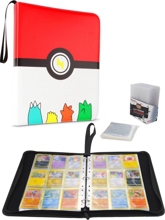Pokémon Verzamelmap 900 kaarten incl. Cardsleeves en Toploaders