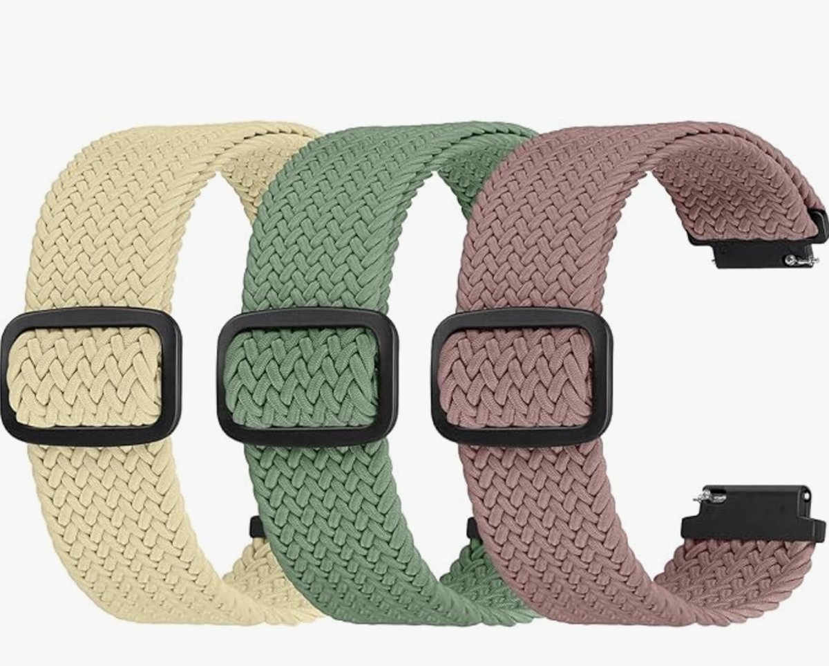 Elastisch nylon vervangend horlogebandje 16 mm 18 mm 20 mm 22 mm, horlogebandjes met snelsluiting, zacht stoffen verstelbaar luchtdoorlatend sportbandje voor dames en heren
