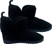 Latona Blanket® Pantoufles homme - Pantoufles femmes homme - Teddy high - Zwart - Taille 44