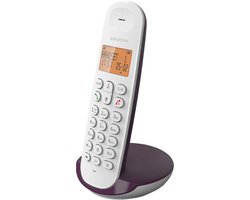 Logicom - ILOA 150 - Huistelefoon Draadloos - zonder antwoordapparaat - 1 Handset - Met Speaker - Dect-telefoon - Aubergine