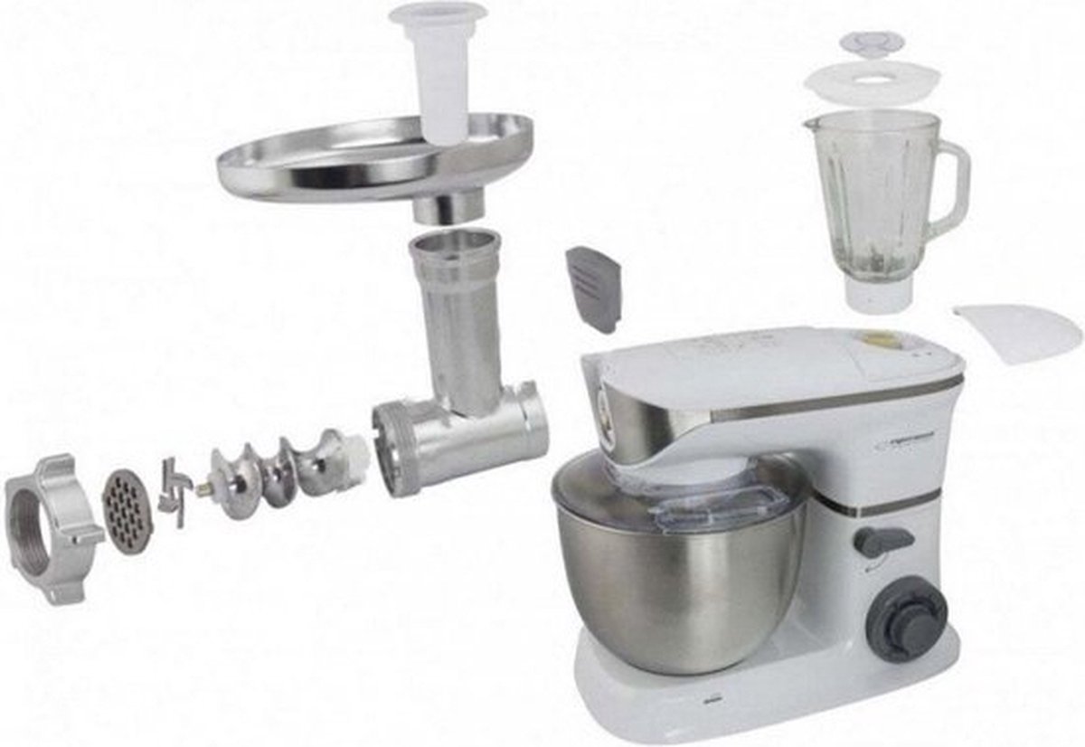 Esperanza EKM025 keukenmachine 5 l Roestvrijstaal, Wit 1000 W