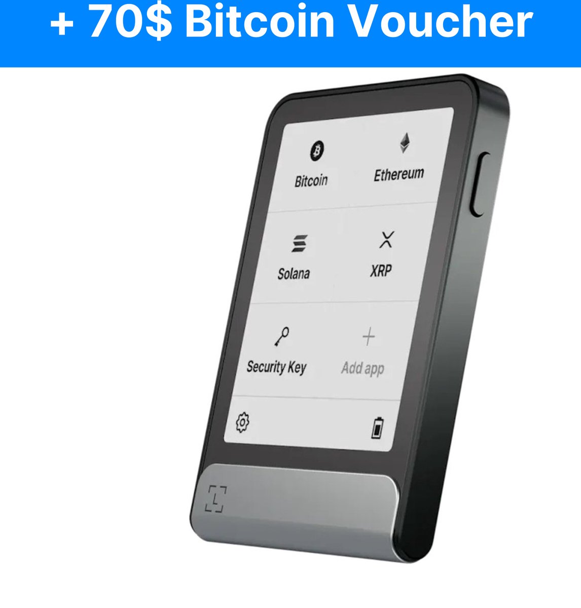 Ledger Flex - Hardware Wallet met $70 Bitcoin Voucher - Crypto - E-Ink  touchscreen | bol