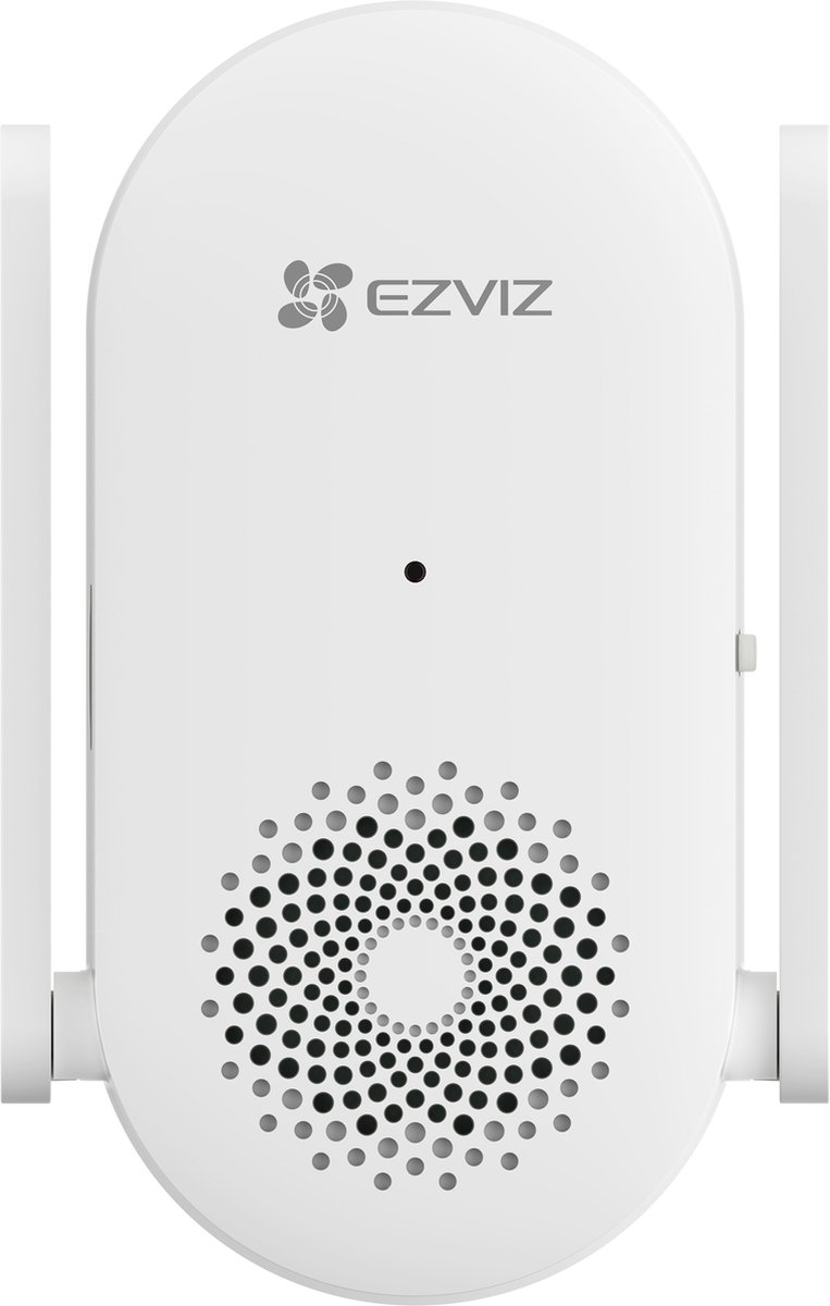 Afbeelding 2 van EZVIZ EP3X Pro + CH1 Chime – Draadloze Video Deurbel – Dual-Lens 2K HD – Geen Abonnement – 32GB Opslag – AI Detectie - Incl. Zonnepaneel