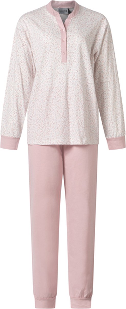 Lunatex - Dames pyjama katoen - print roze - maat S