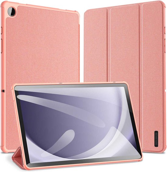 Otronica Hoes geschikt voor Samsung Galaxy Tab A9 Plus / A11 Plus Bruin - Samsung A9 Plus hoes bookcase met Stylus Pen Houder premium leren cover